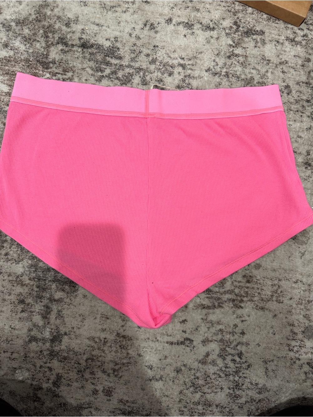 SKIMS Ribbed Boxer Short in Pink - Picture 3 of 3